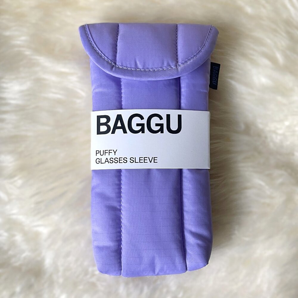 NWT Baggu Puffy Glasses Sleeve - Wisteria
